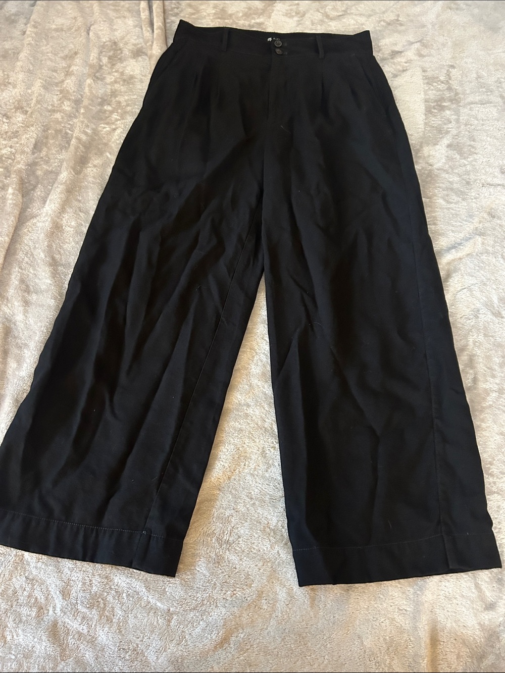 Madewell drapey pleated wide-leg pants